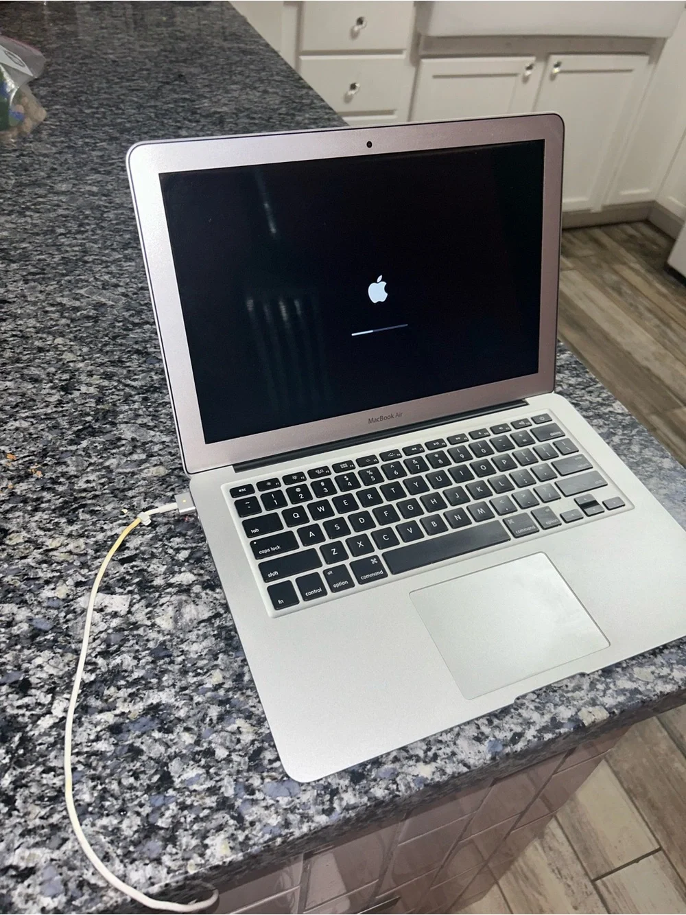 Apple Silver MacBook Air with Black Backlit Keyboard